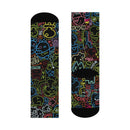 ST4L Sports Cushioned Crew Socks - Custom Design "Graffiti"