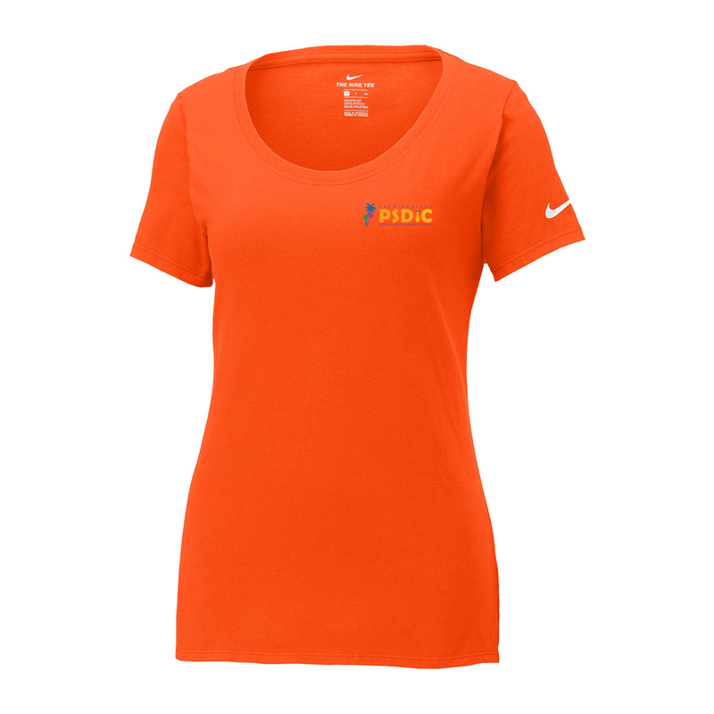 ST4L Sports NKBQ5236 Nike Ladies Cotton Scoop Neck Tee - PSDIC