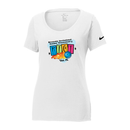 ST4L Sports NKBQ5236 Nike Ladies Cotton Scoop Neck Tee - Riot