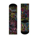 ST4L Sports Cushioned Crew Socks - Custom Design "Graffiti"
