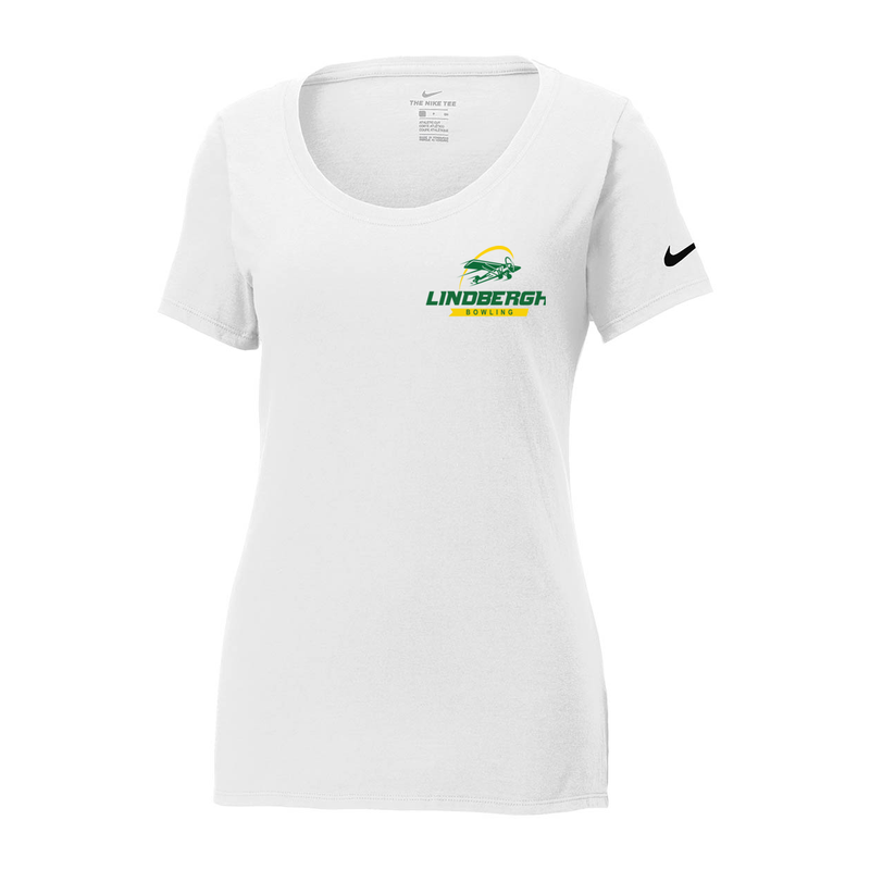 ST4L Sports NKBQ5236 Nike Ladies Scoop Neck Tee - Lindbergh Bowling