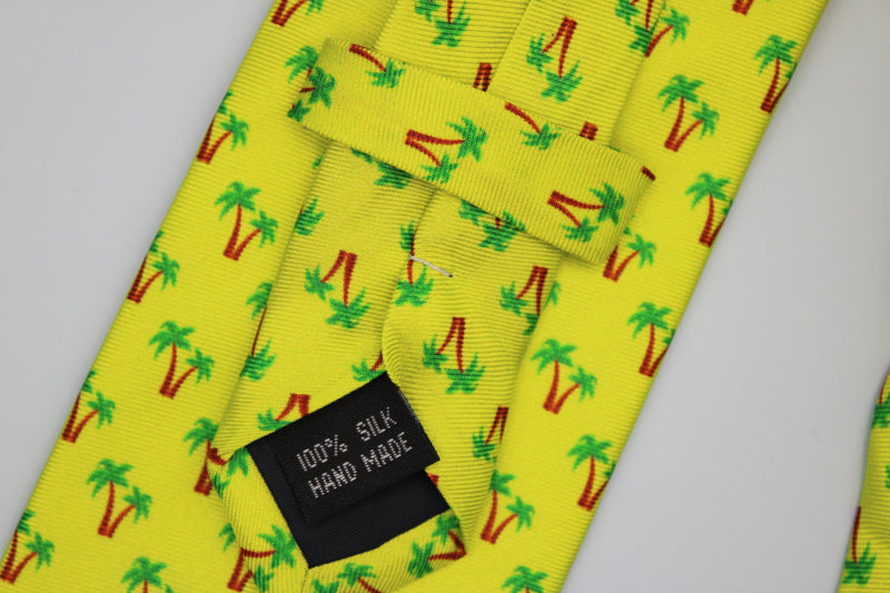 ST4L Sports Palm Tree 100% Silk Neck Tie - JT Collection