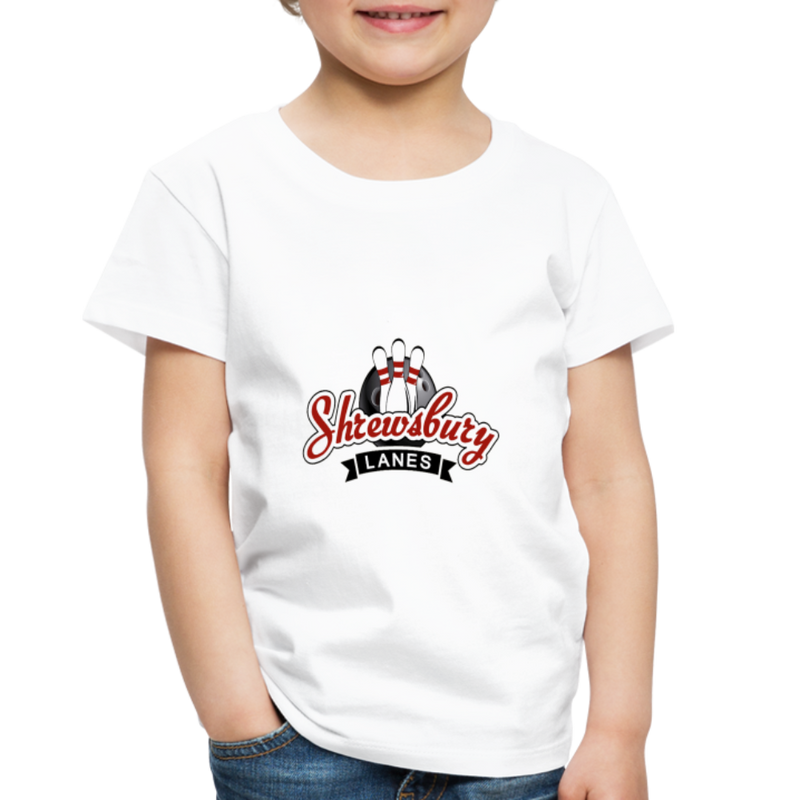 ST4L Sports Toddler Premium T-Shirt Shrewsbury Lanes - white