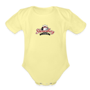 ST4L Sports Organic Short Sleeve Baby Bodysuit Shrewsbury Lanes - washed yellow