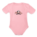ST4L Sports Organic Short Sleeve Baby Bodysuit Shrewsbury Lanes - light pink