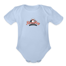 ST4L Sports Organic Short Sleeve Baby Bodysuit Shrewsbury Lanes - sky