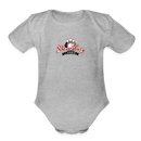 ST4L Sports Organic Short Sleeve Baby Bodysuit Shrewsbury Lanes - heather grey
