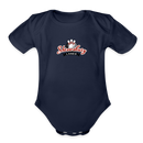 ST4L Sports Organic Short Sleeve Baby Bodysuit Shrewsbury Lanes - dark navy