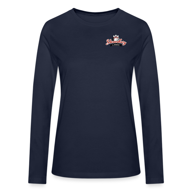 ST4L Sports Bella C Women's Long Sleeve T-Shirt Shrewsbury Lanes - navy