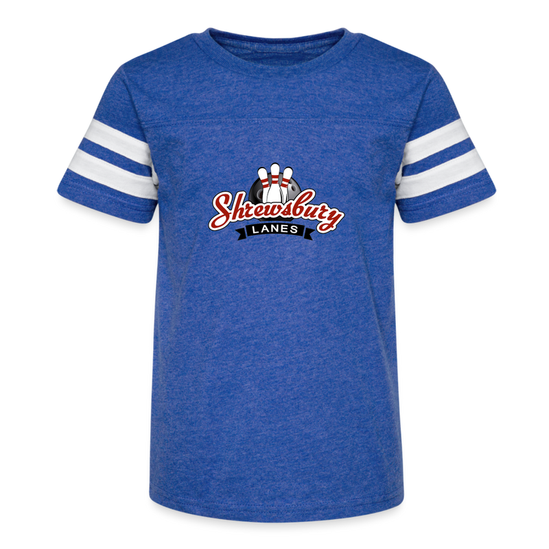 ST4L Sports Kid's Vintage Sports T-Shirt Shrewsbury Lanes - vintage royal/white