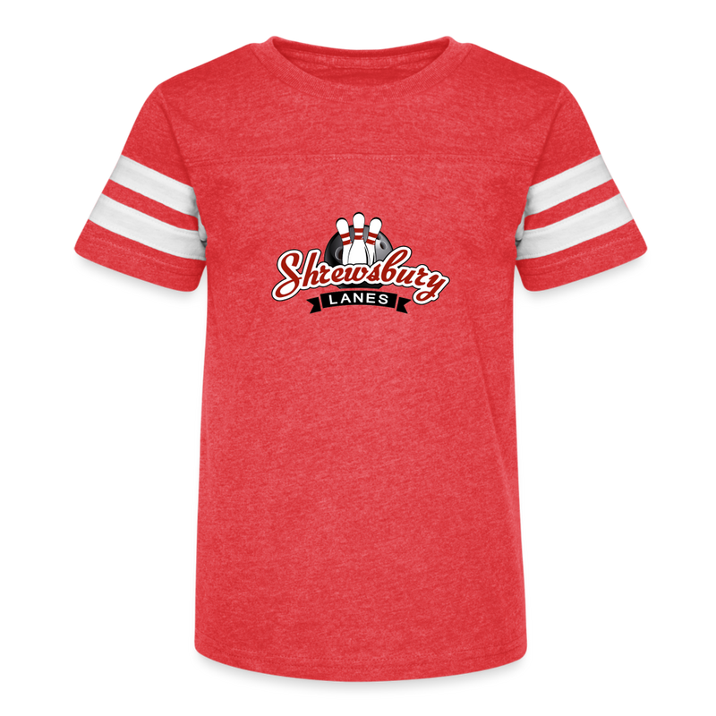 ST4L Sports Kid's Vintage Sports T-Shirt Shrewsbury Lanes - vintage red/white