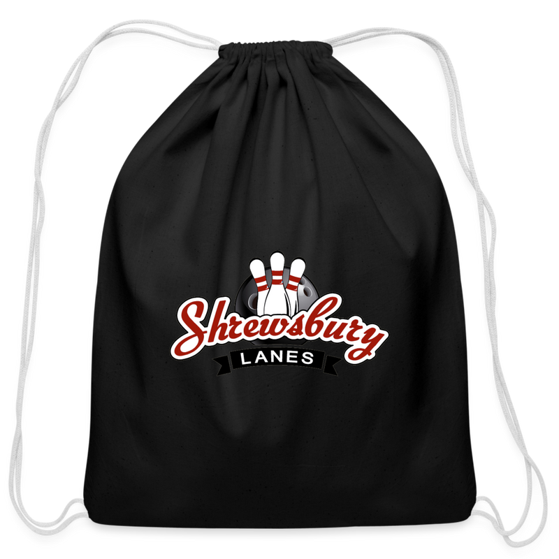 ST4L Sports Cotton Drawstring Bag Shrewsbury Lanes - black