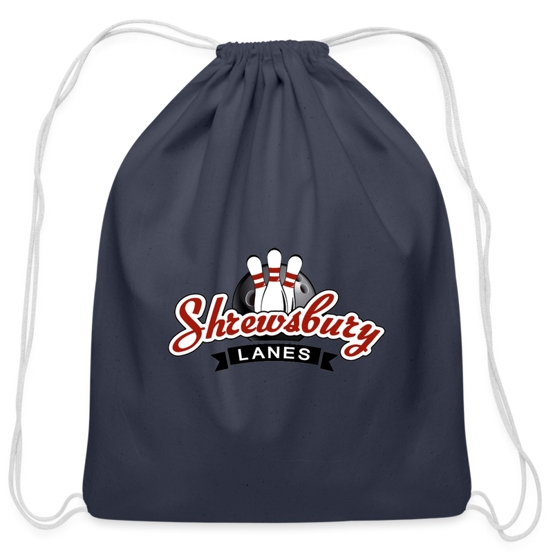 ST4L Sports Cotton Drawstring Bag Shrewsbury Lanes - navy