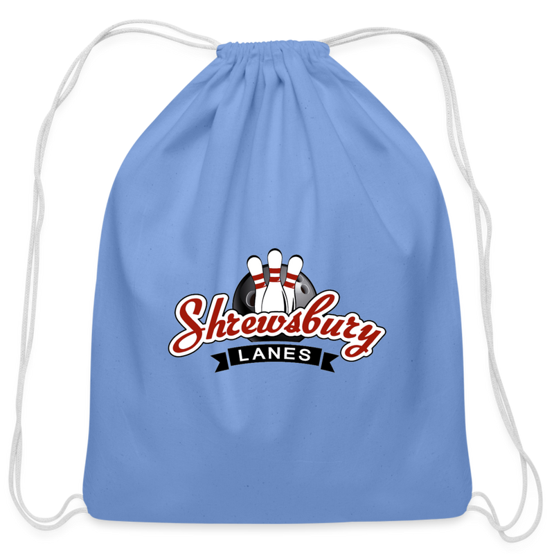 ST4L Sports Cotton Drawstring Bag Shrewsbury Lanes - carolina blue