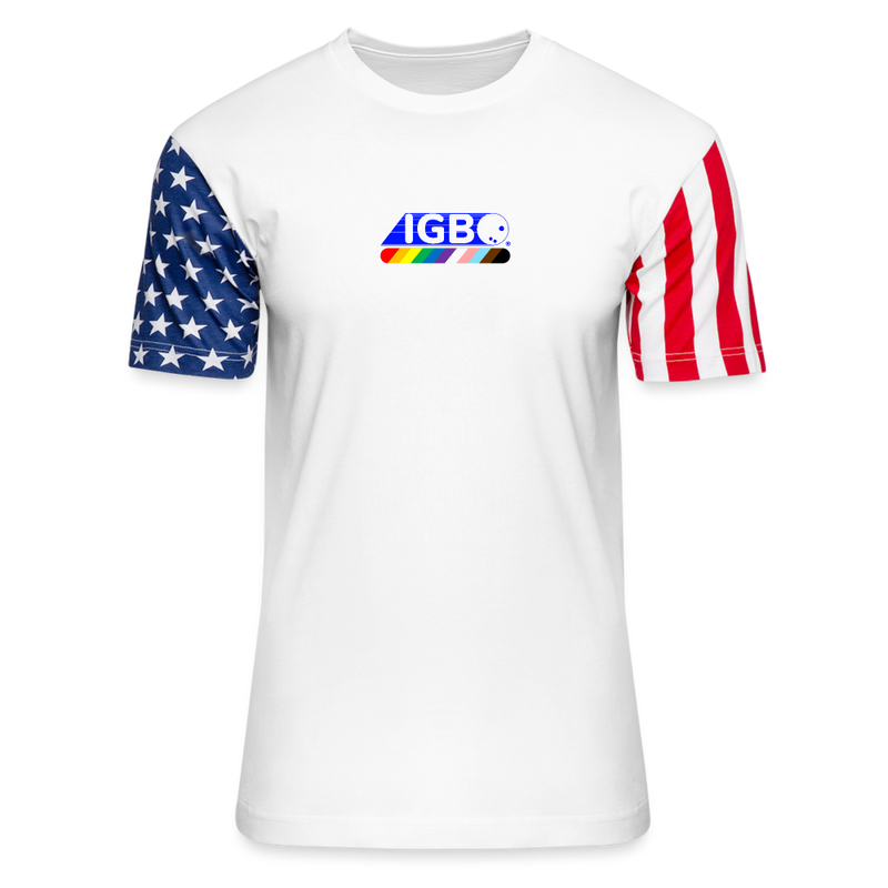 ST4L Sports Adult Stars & Stripes T-Shirt | LAT Code Five™ 3976 IGBO - white