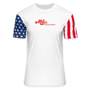 ST4L Sports Adult Stars & Stripes T-Shirt | LAT Code Five™ 3976 Mike's - white