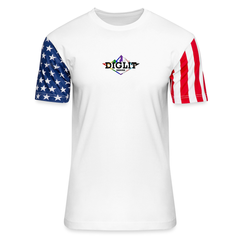 ST4L Sports Adult Stars & Stripes T-Shirt | LAT Code Five™ 3976 DIGLIT - white