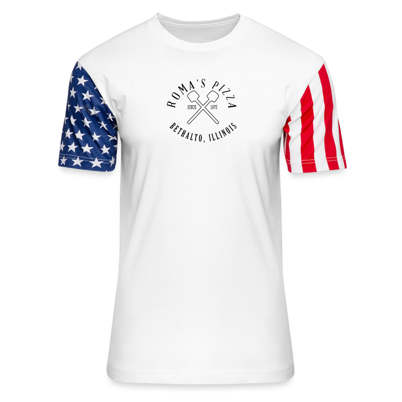 ST4L Sports Adult Stars & Stripes T-Shirt | LAT Code Five™ 3976 Roma's - white