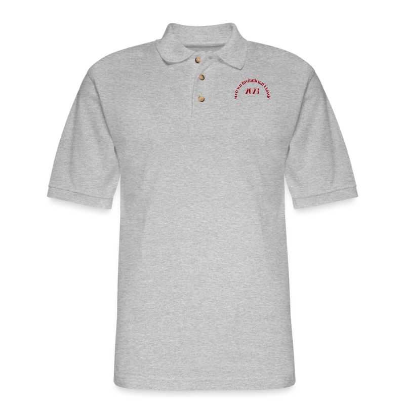 ST4L Sports Men's Pique Polo Shirt Motown Classic - heather gray