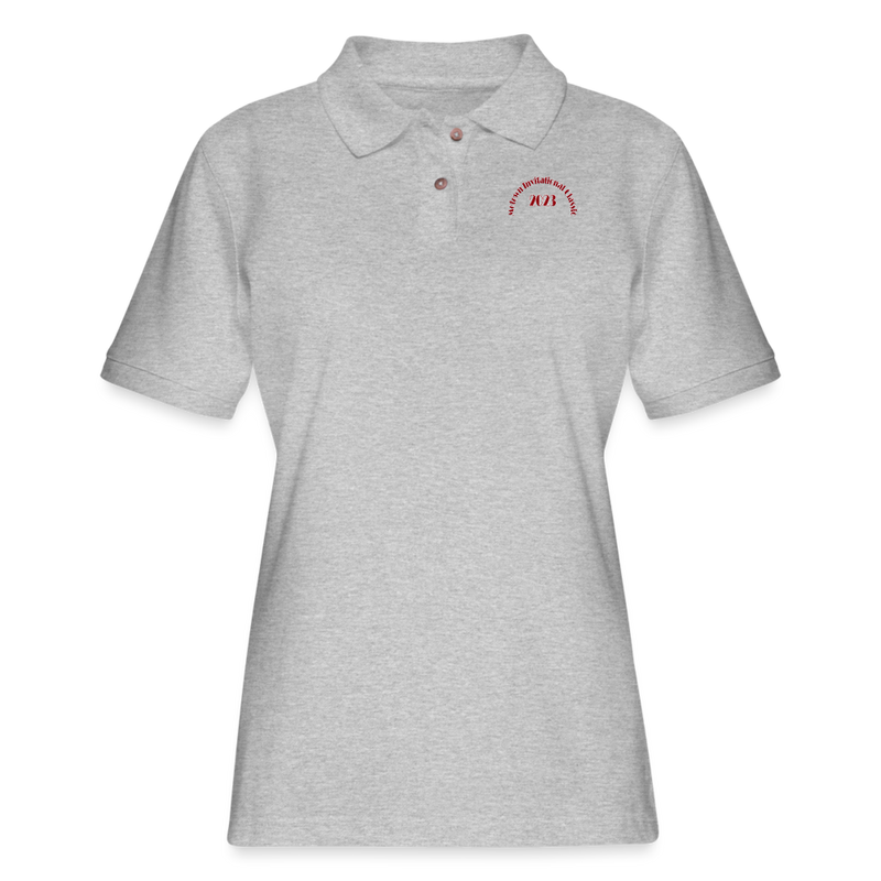 ST4L Sports Women's Pique Polo Shirt Motown - heather gray