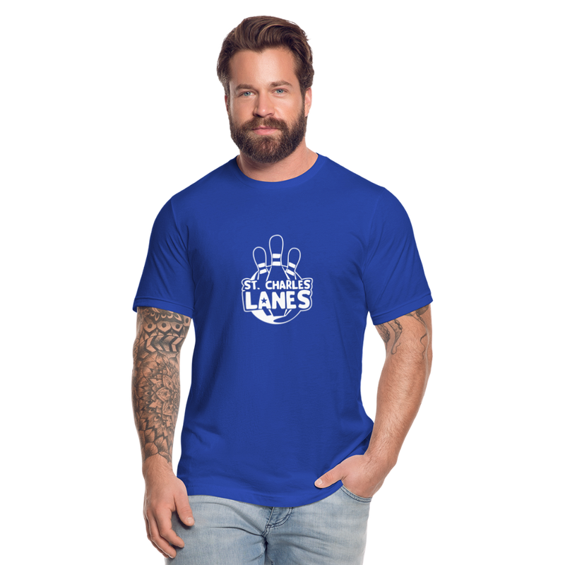 ST4L Sports T-Shirt by Bella + Canvas Made in USA St. Charles Lanes - royal blue