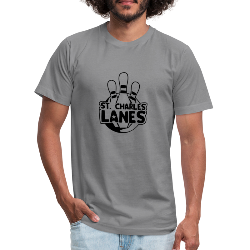 ST4L Sports T-Shirt by Bella + Canvas Made in USA St. Charles Lanes - slate