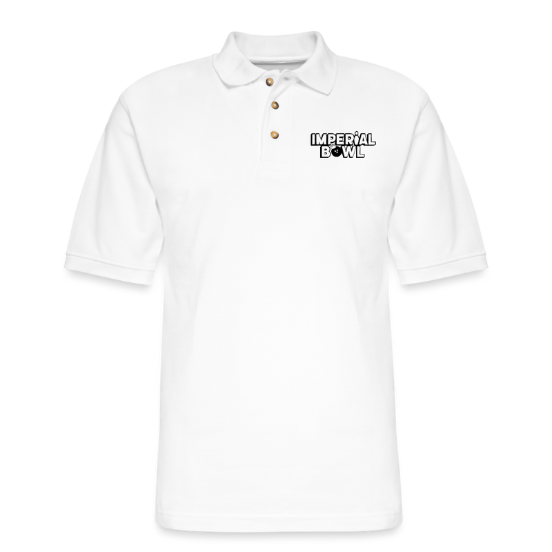 ST4L Sports Men's Pique Polo Shirt Imperial Bowl - white