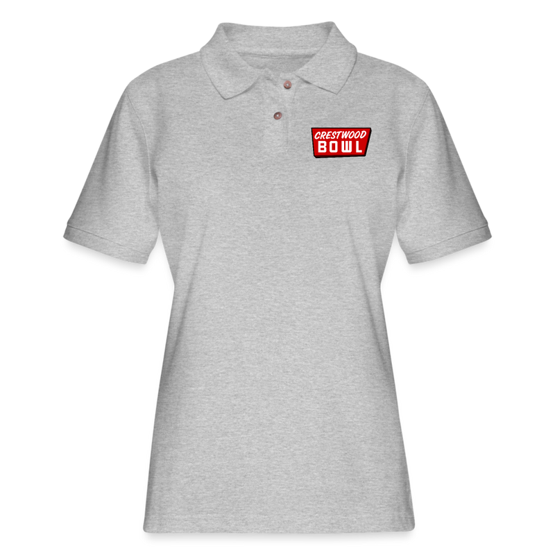 ST4L Sports Women's Pique Polo Shirt - Crestwood - heather gray