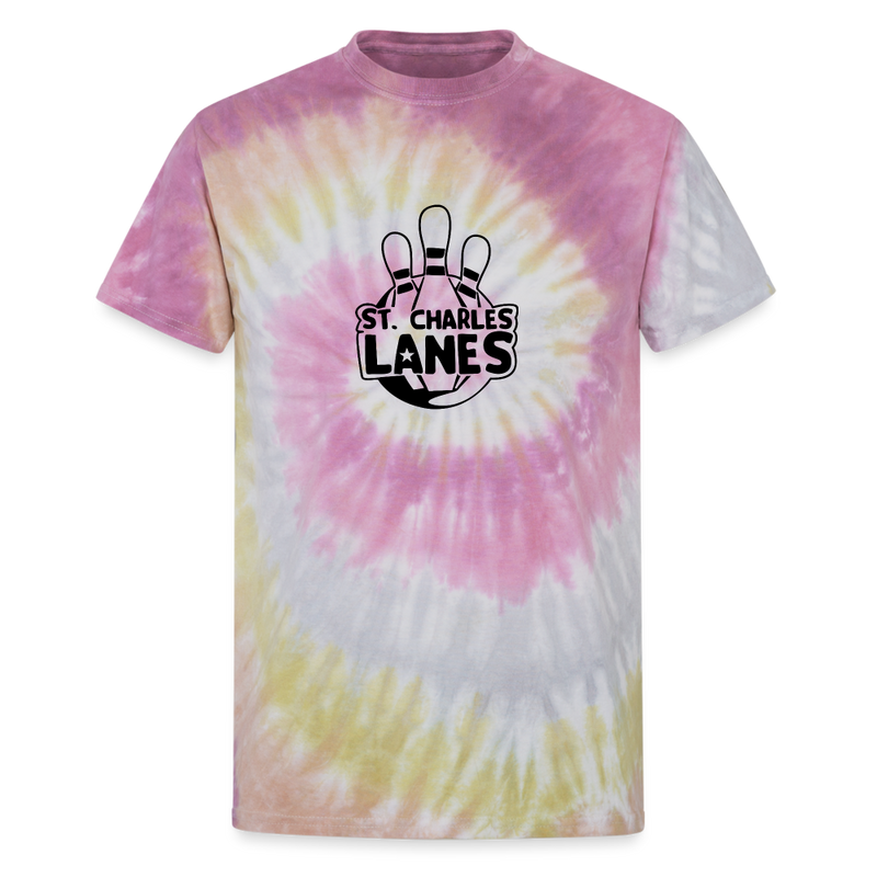 ST4L Sports Unisex Tie Dye T-Shirt - St. Charles Lanes - Desert Rose