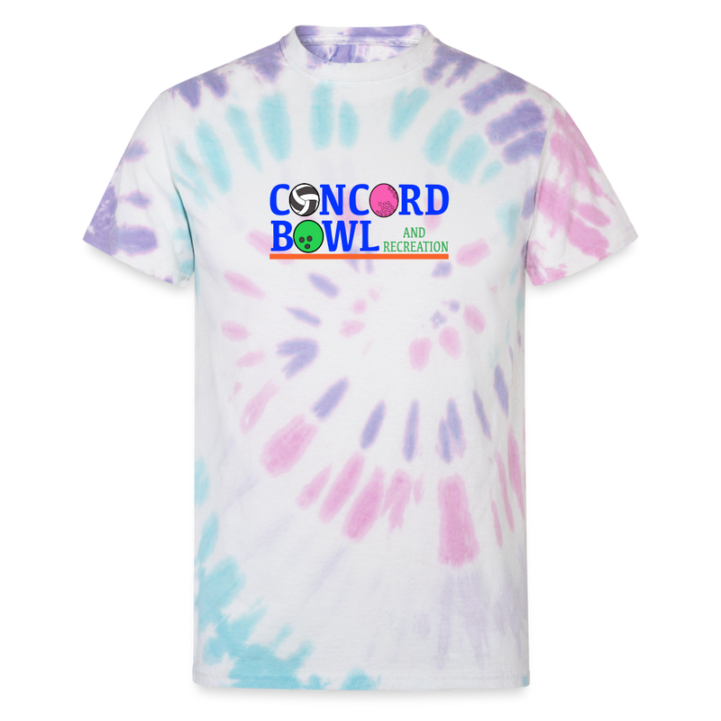 ST4L Sports Unisex Tie Dye T-Shirt - Concord Bowl - Pastel Spiral