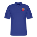 ST4L Sports Men's Pique Polo Shirt - Junior Gold at Imperial - royal blue