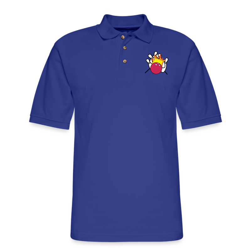 ST4L Sports Men's Pique Polo Shirt - Junior Gold at Imperial - royal blue