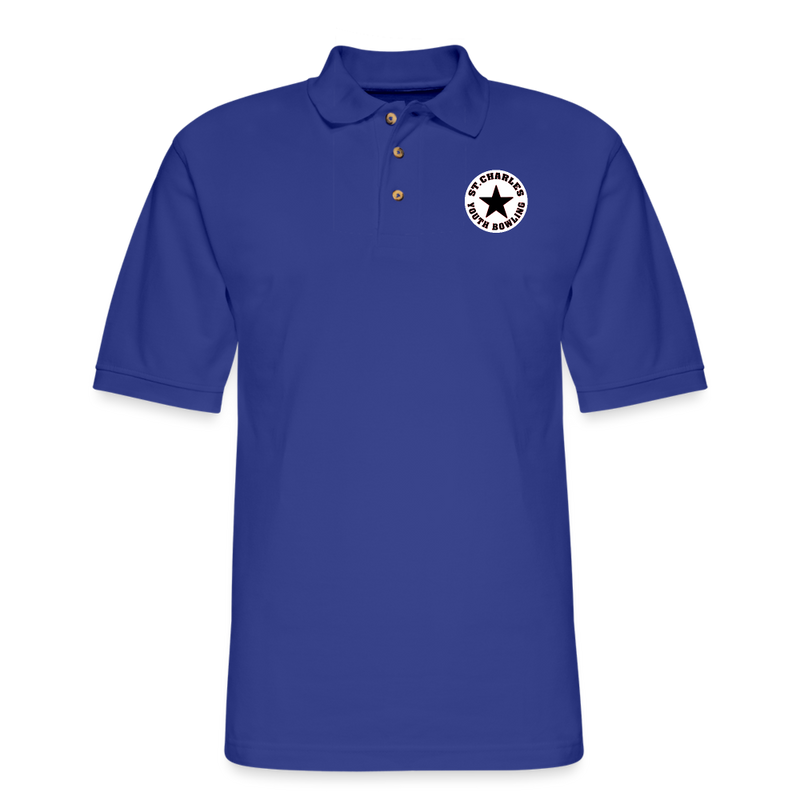 ST4L Sports Men's Pique Polo Shirt - St. Charles Lanes Youth League - royal blue