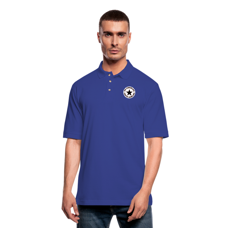 ST4L Sports Men's Pique Polo Shirt - St. Charles Lanes Youth League - royal blue