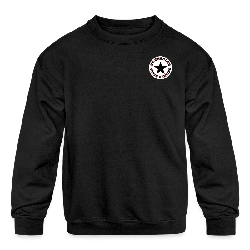 ST4L Sports Kids' Crewneck Sweatshirt -  St Charles Lanes Youth Group - black