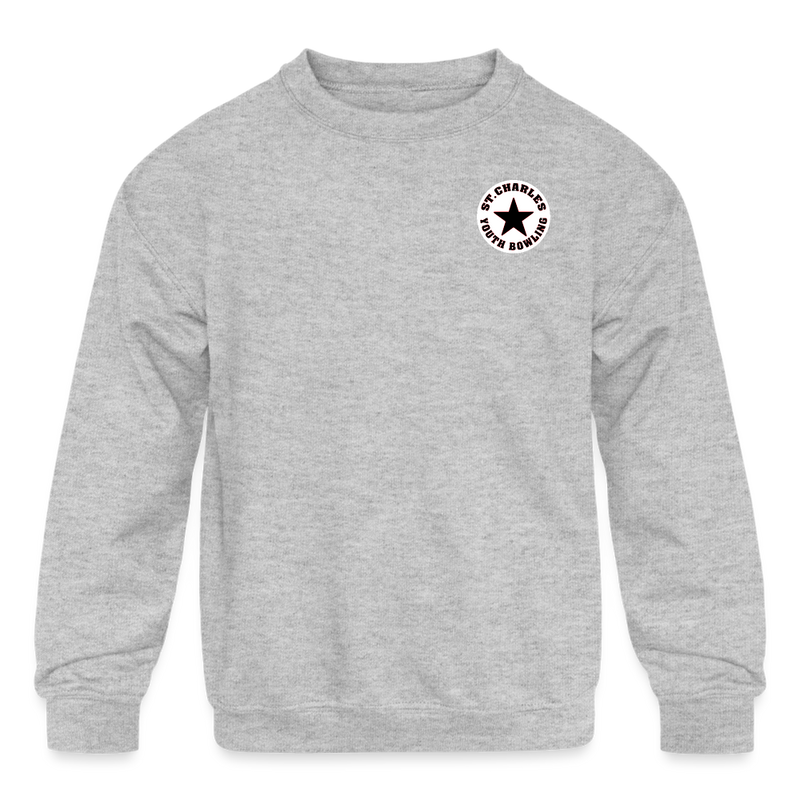 ST4L Sports Kids' Crewneck Sweatshirt -  St Charles Lanes Youth Group - heather gray