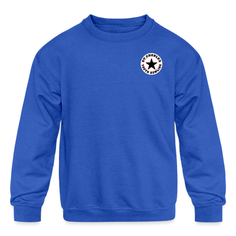 ST4L Sports Kids' Crewneck Sweatshirt -  St Charles Lanes Youth Group - royal blue