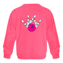 ST4L Sports Kids' Crewneck Sweatshirt - Imperial Youth League - neon pink