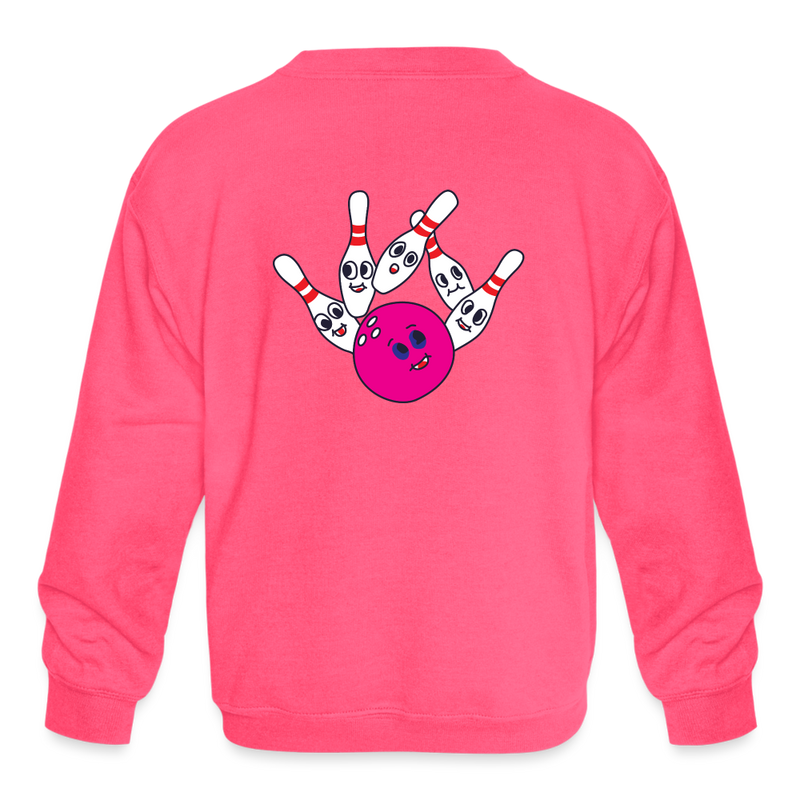 ST4L Sports Kids' Crewneck Sweatshirt - Imperial Youth League - neon pink