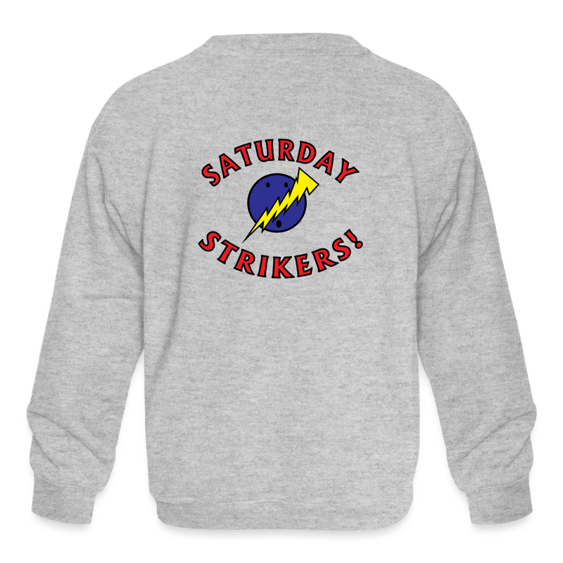 ST4L Sports Kids' Crewneck Sweatshirt - Saturday Strikers - heather gray