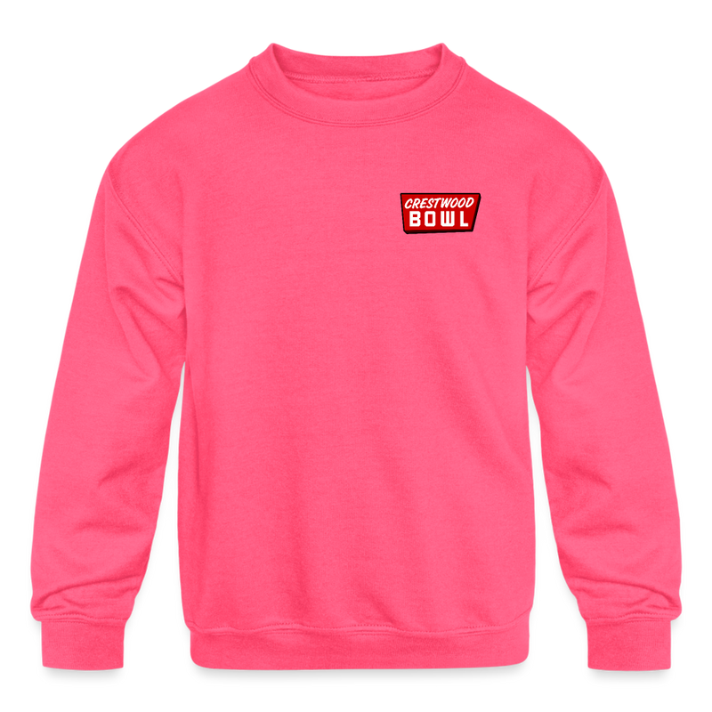 ST4L Sports Kids' Crewneck Sweatshirt - Saturday Strikers - neon pink