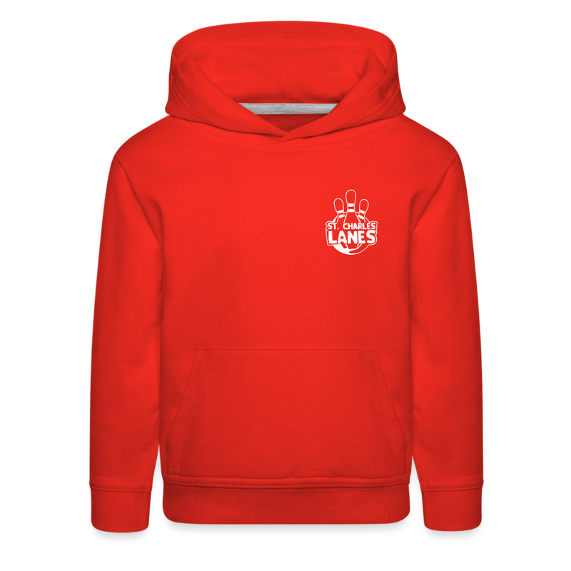ST4L Sports Kids‘ Premium Hoodie - St. Charles Lanes Youth League - red