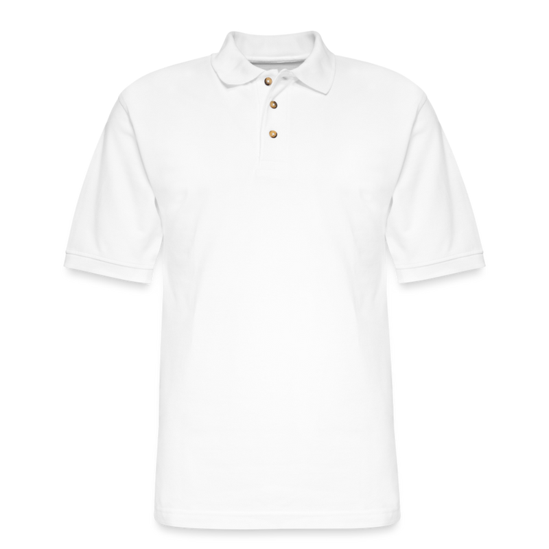 ST4L Sports Men's Pique Polo Shirt _ Olivette Lanes - white