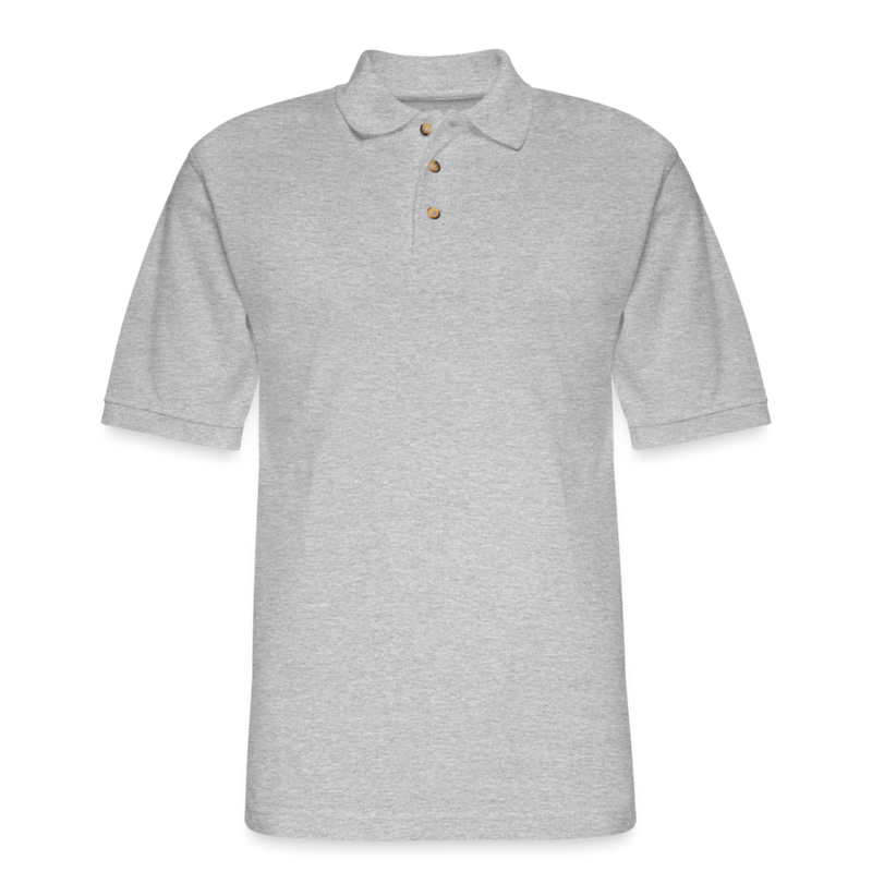 ST4L Sports Men's Pique Polo Shirt _ Olivette Lanes - heather gray