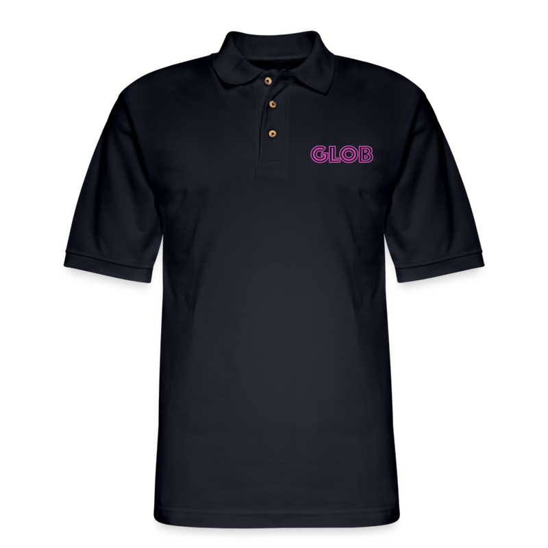 ST4L Sports Men's Pique Polo Shirt - GLOB - midnight navy