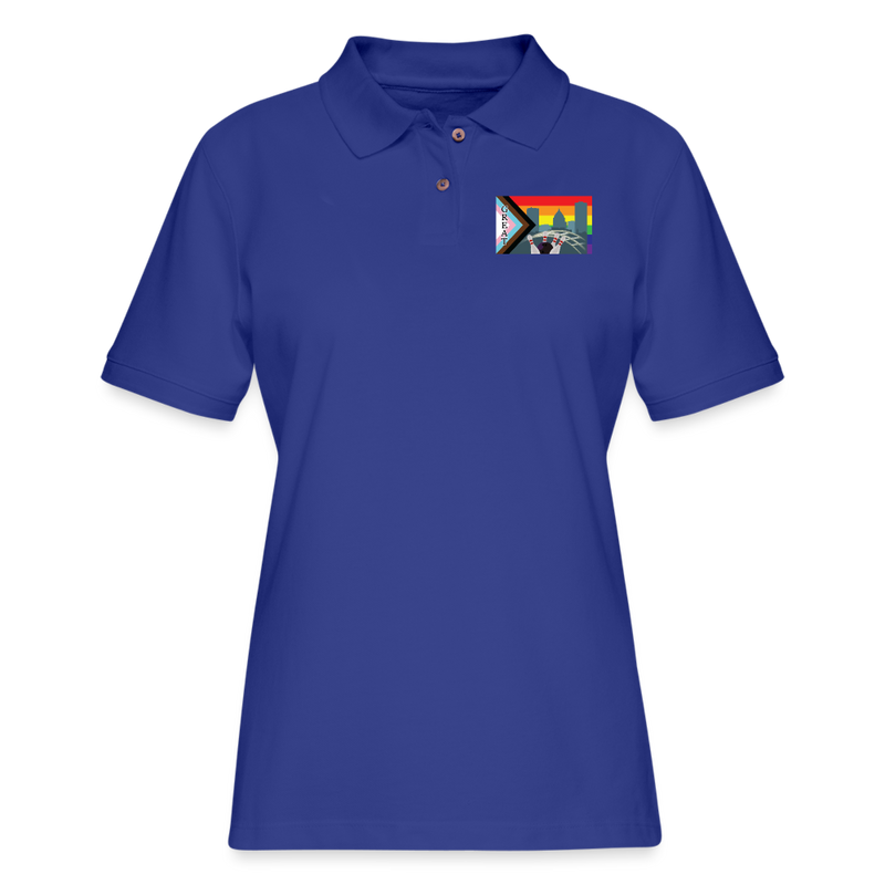 ST4L Sports WOMEN'S Pique Polo Shirt G.R.E.A.T. - royal blue