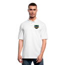ST4L Sports Men's Pique Polo Shirt - Oasis Lanes - white