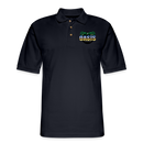 ST4L Sports Men's Pique Polo Shirt - Oasis Lanes - midnight navy