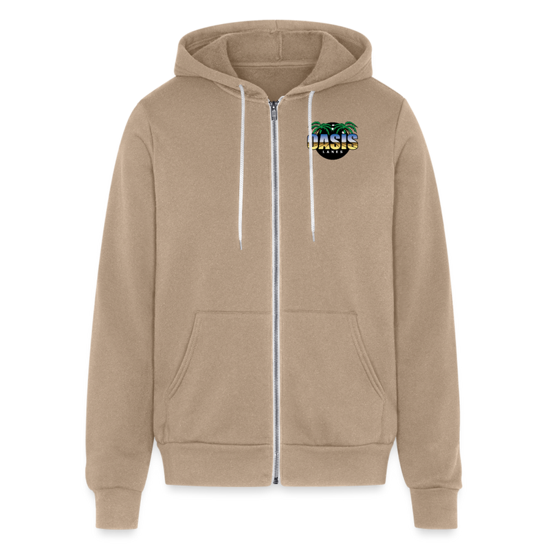 ST4L Sports Bella + Canvas Unisex Full Zip Hoodie - Oasis Lanes - tan