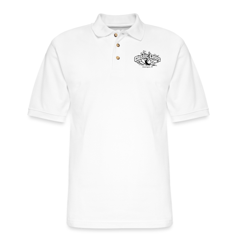 Men's Pique Polo Shirt - white